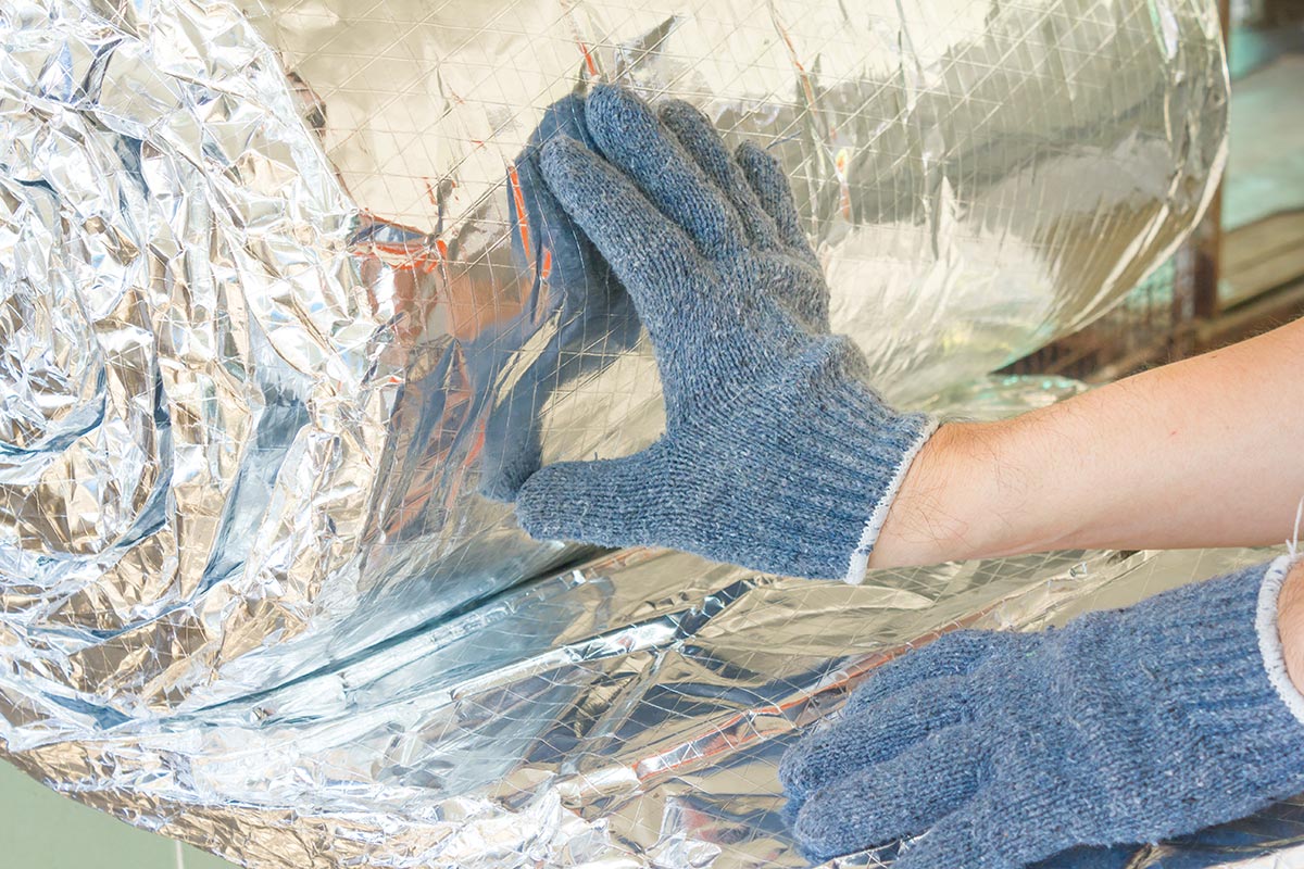 main aplication reflecteur thermique